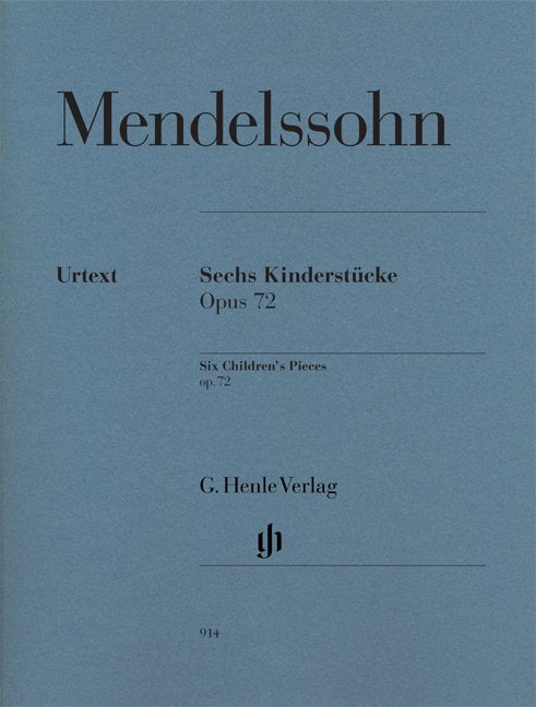 Mendelssohn - Childrens Pieces Op 72 Urtext