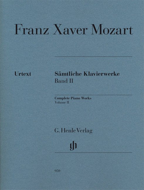Piano Works Complete Volume 2 Urtext