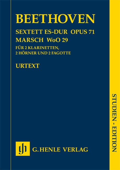 Sextet Op 71 E Flat and March Woo 29 Study Score