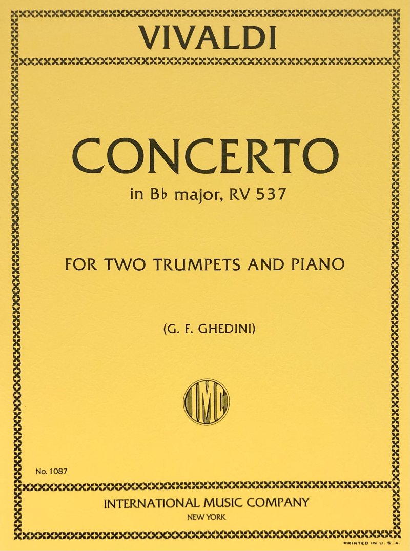 Concerto B Flat Rv 537 2tpt/pno