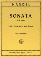 Sonata G Min Arr Zimmermann Db/pno
