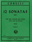 Sonatas 12 Op 1 Bk 4 2 Vln Pno Pod