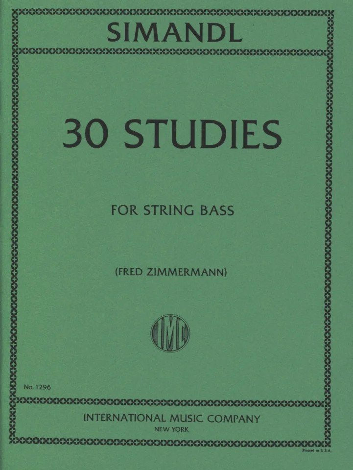Simandl - 30 Studies for Double Bass