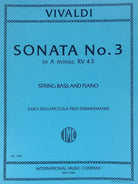 Vivaldi - Sonata No 3 a Min Double Bass/piano Ed Zimmermann