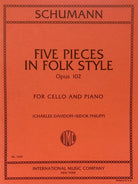 Schumann - 5 Pieces in Folk Style Op 102 Cello/piano