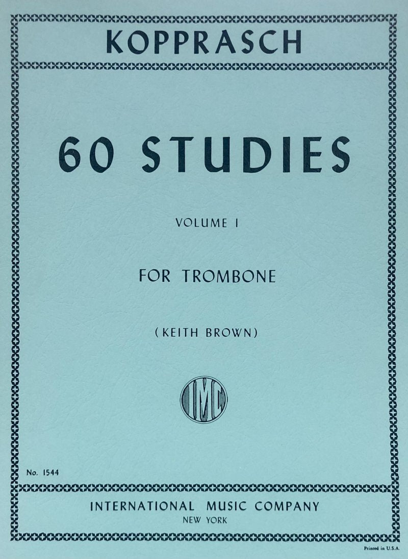 Kopprasch - 60 Studies Vol 1 Trombone