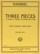 Handel - 3 Pieces Adagio Allegro Siciliano/giga Clarinet/pno
