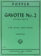 Popper - Gavotte D Major No 2 Op 23 Cello/piano