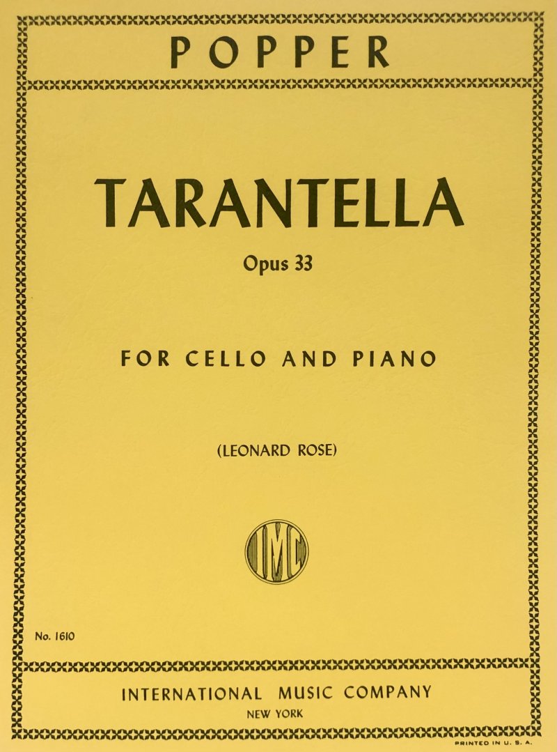 Popper - Tarantella Op 33 Cello/piano