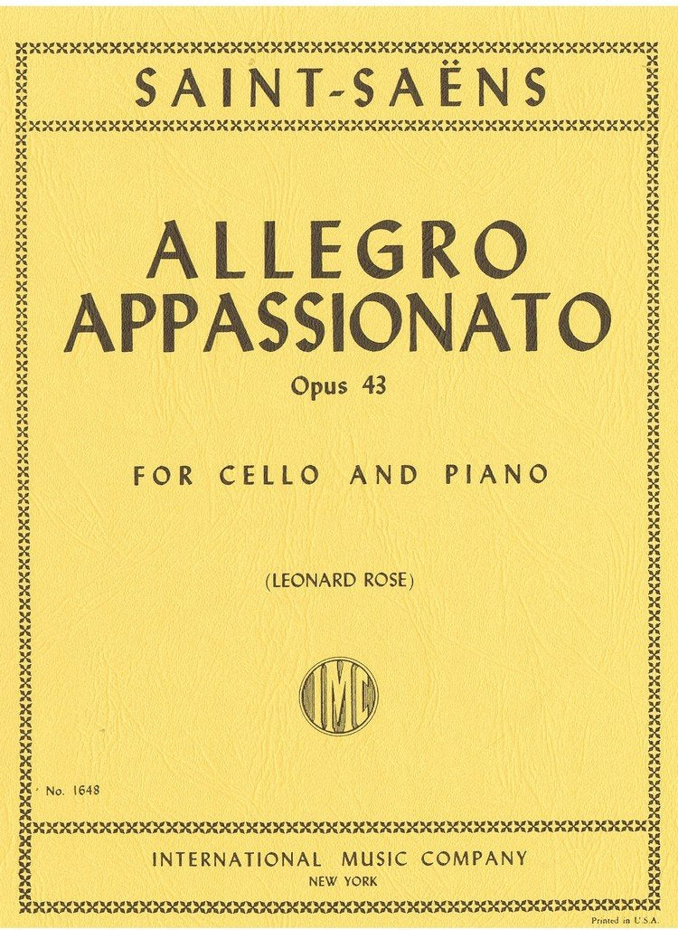 Saint Saens - Allegro Appassionato Op 43 Cello/piano