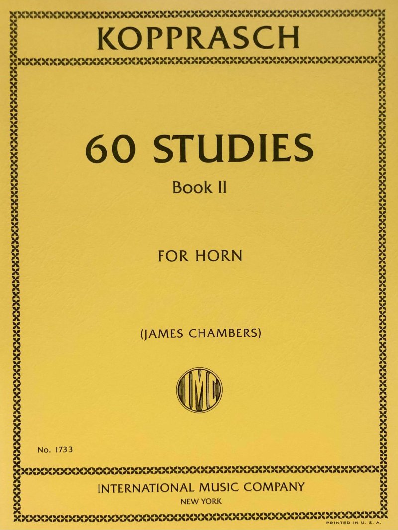 Kopprasch - 60 Studies Bk 2 Nos 35-60 French Horn