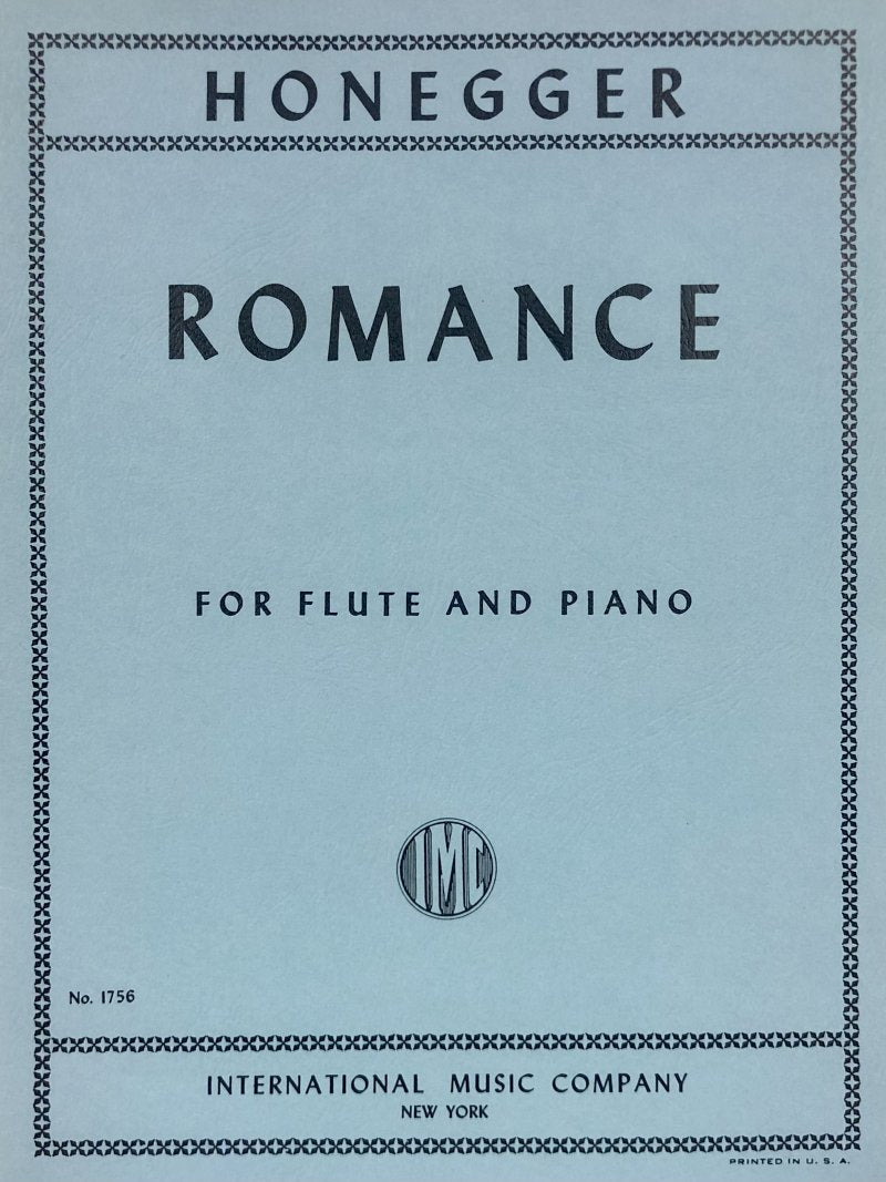 Honegger - Romance Flute/piano