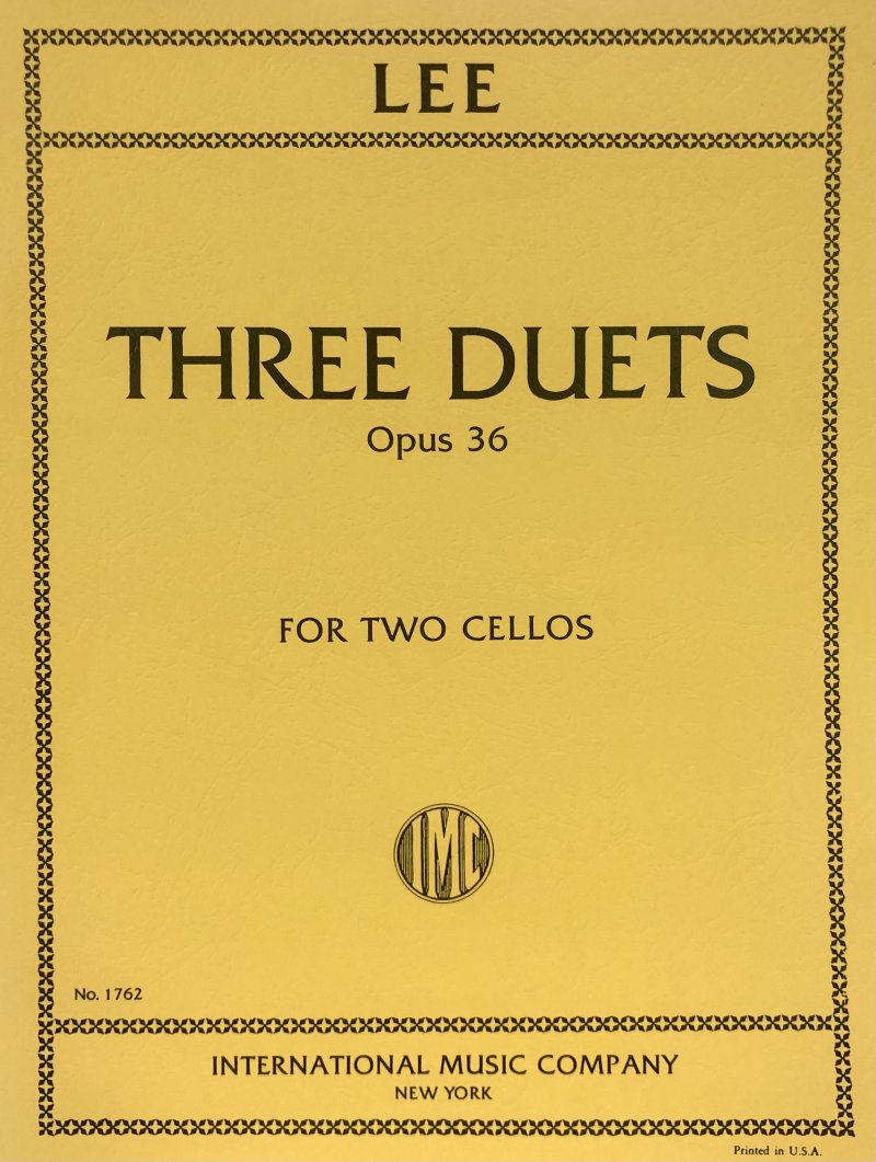 Lee - 3 Duets Op 36 for 2 Cellos