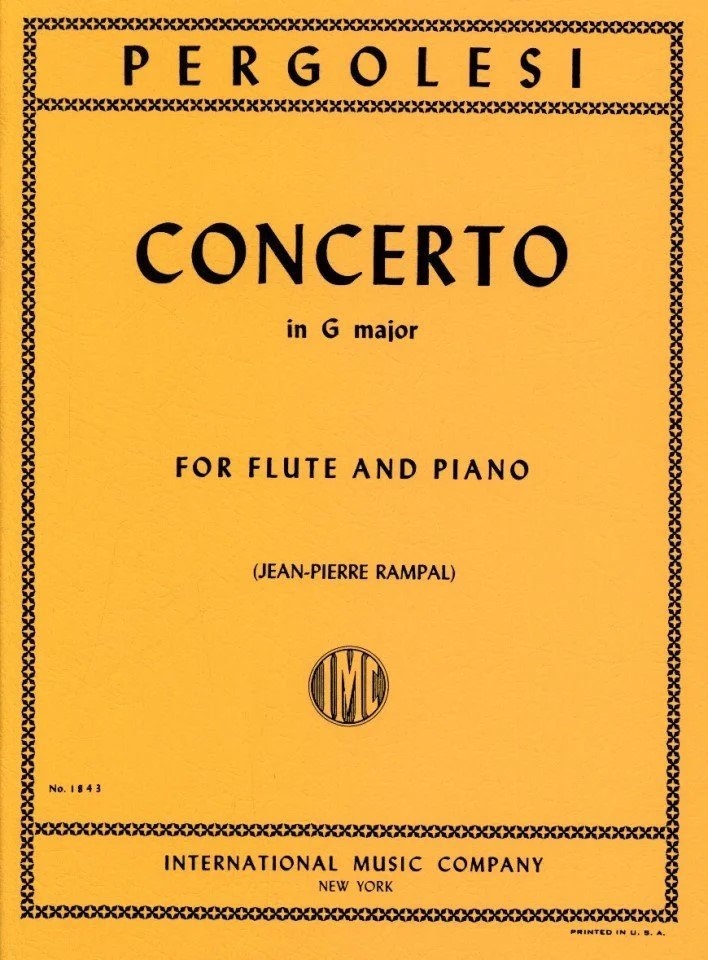 Pergolesi - Concerto G Major Flute/piano