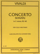 Concerto E Min After Sonata No 5 Vc/pno