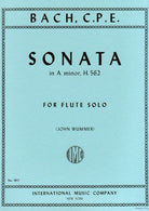 Sonata a Min Wq 132 Ed Wummer Flute Solo