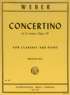 Weber - Concertino Op 26 E Flat Clarinet/piano