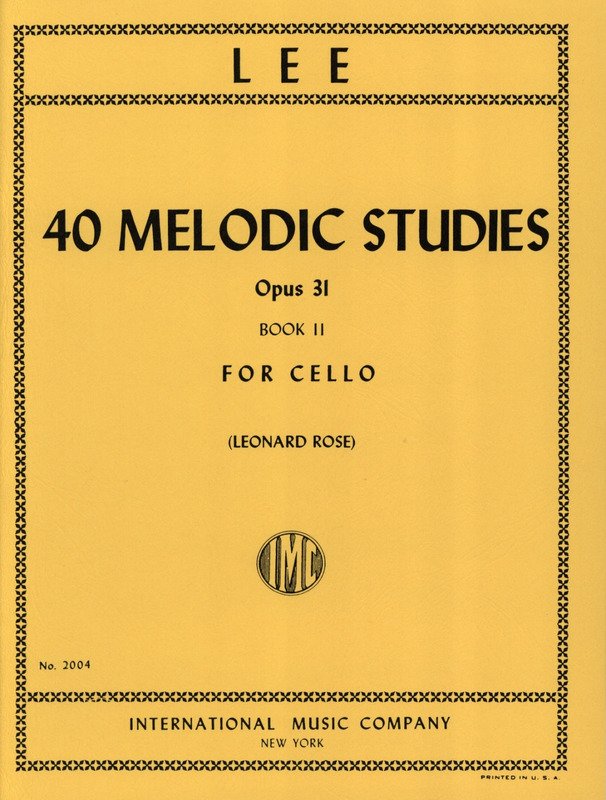 Lee - 40 Melodic Studies Op 31 Vol 2 Cello