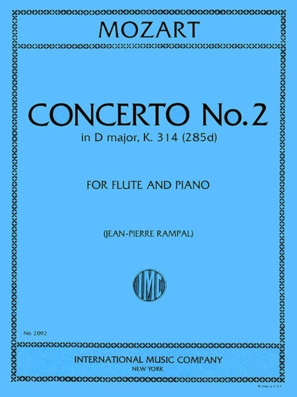 Mozart - Concerto No 2 D K 314 Flute/piano Ed Rampal