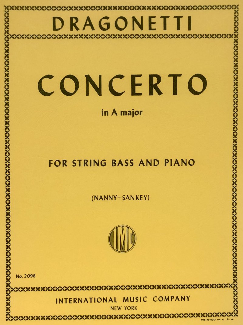 Dragonetti - Concerto a Double Bass/piano Students