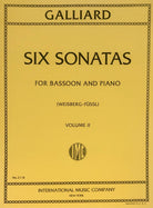 Galliard - 6 Sonatas Vol 2 Bassoon/piano Ed Weisberg