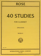 Rose - 40 Studies Vol 2 for Clarinet Ed Drucker
