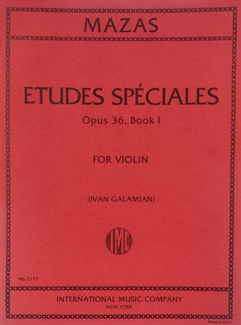 Mazas - Etudes Op 36 Bk 1 Violin Ed Galamian