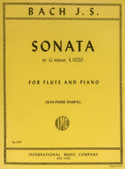 Bach - Sonata G Minor Bwv 1020 Flute/piano
