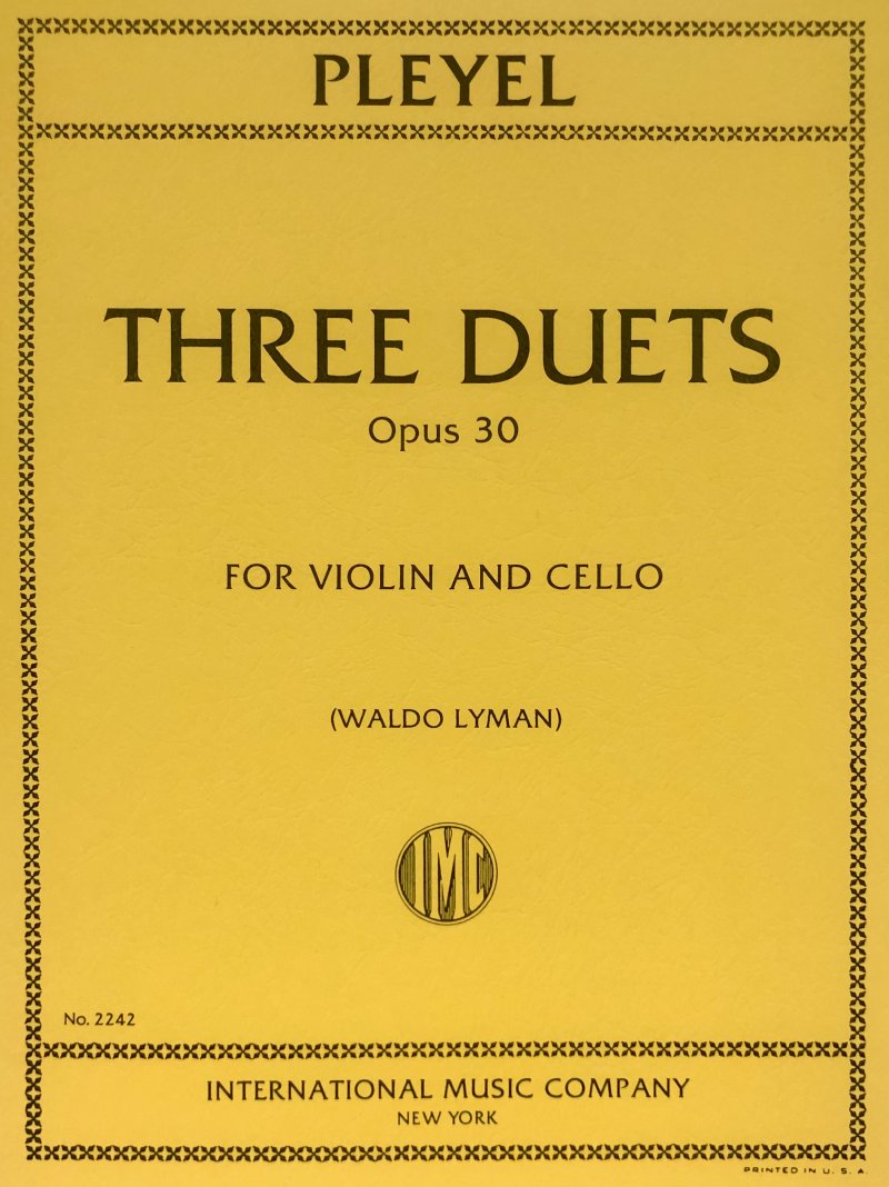 Duets 3 Op 30 Vln Vc Ed Lyman