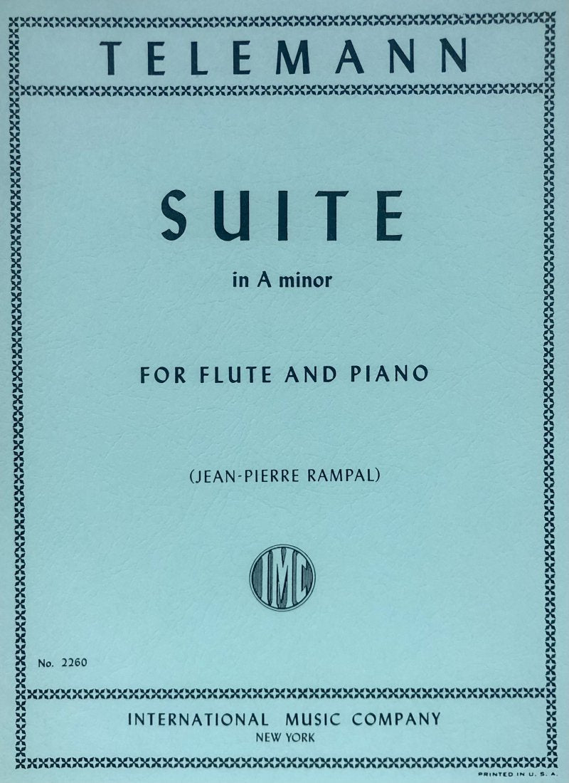 Telemann - Suite a Minor Flute/piano Ed Rampal