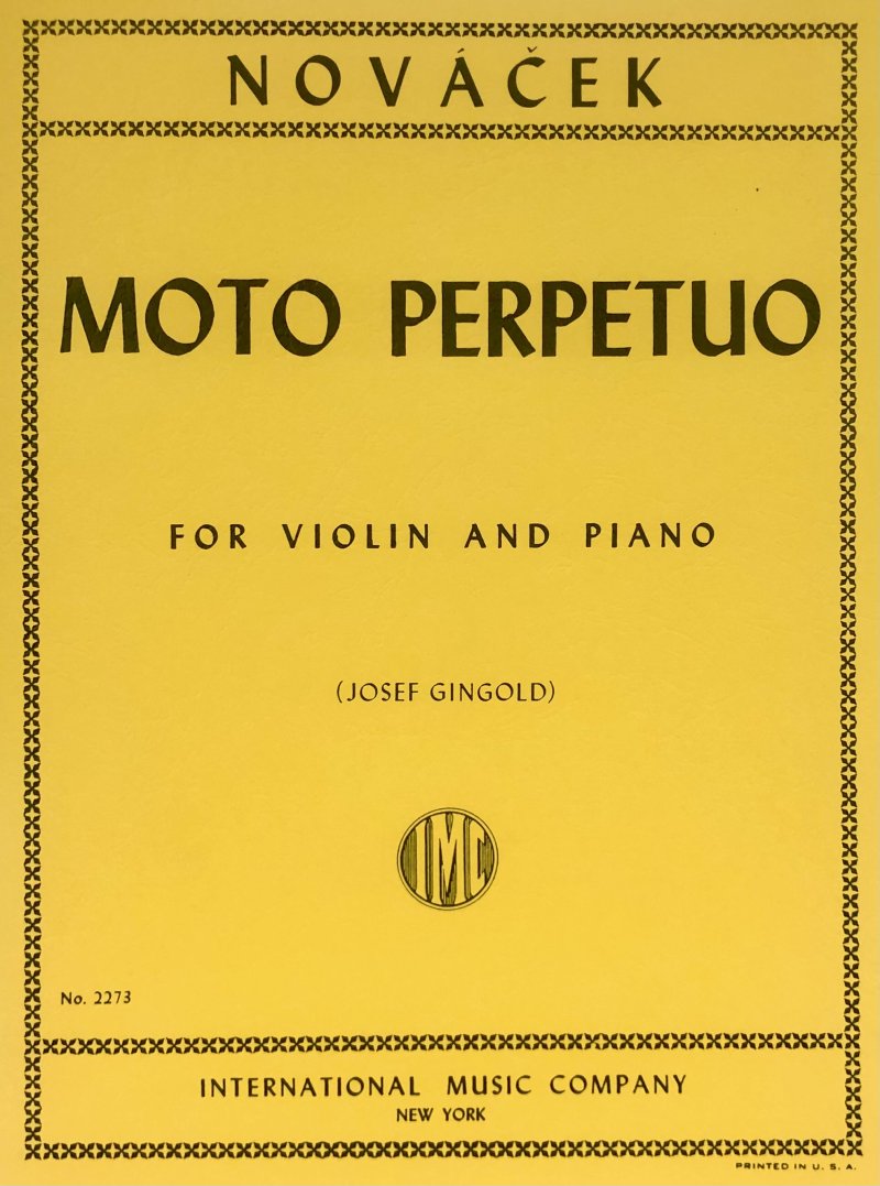 Moto Perpetuo D Ed Gingold Vln/pno