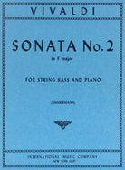 Sonata No 2 F Ed Zimmermann Db/pno