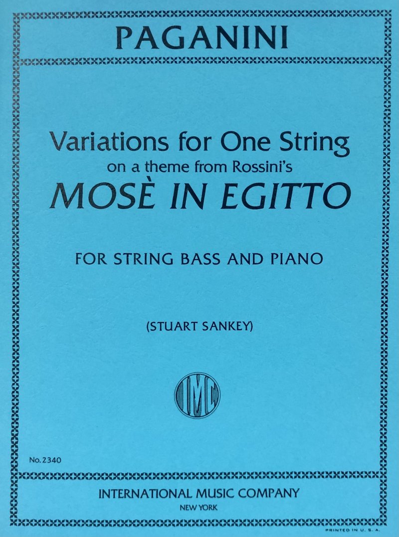Variations on a Theme of Rossini Db/pno