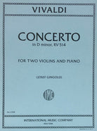 Vivaldi - Concerto D Min Op 27 No 3 for 2 Violins/piano