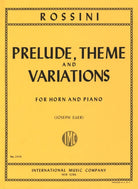 Rossini - Prelude Theme and Variation for French Horn/piano