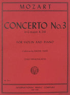 Mozart - Concerto No 3 G K 216 for Violin/piano