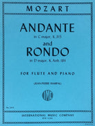 Mozart - Andante K 315 C Rondo K Anh 184 D Flute/piano