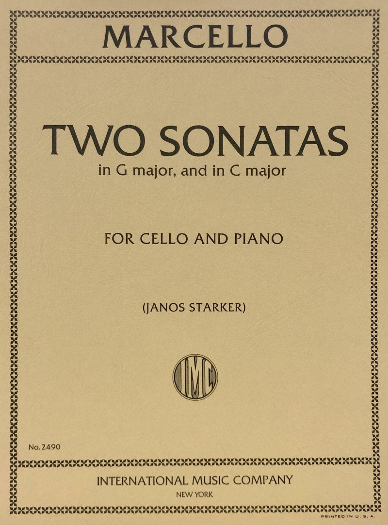 Sonatas 2 G and C Vc/pno