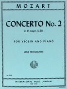 Mozart - Concerto No 2 D K 211 Violin/piano Ed Francescatti