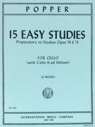 Popper - 15 Easy Studies Preparatory to Op 73 & 76 Cello