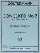 Concerto No 2 Op 30 D Min Vc/pno Ed Klengel
