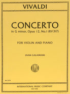 Concerto G Min Op 12 No 1 Rv 317 Vln/pno