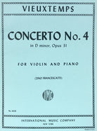 Vieuxtemps - Concerto No 4 Op 31 D Min Violin/piano