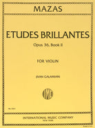 Mazas - Etudes Op 36 Bk 2 Violin Ed Galamian