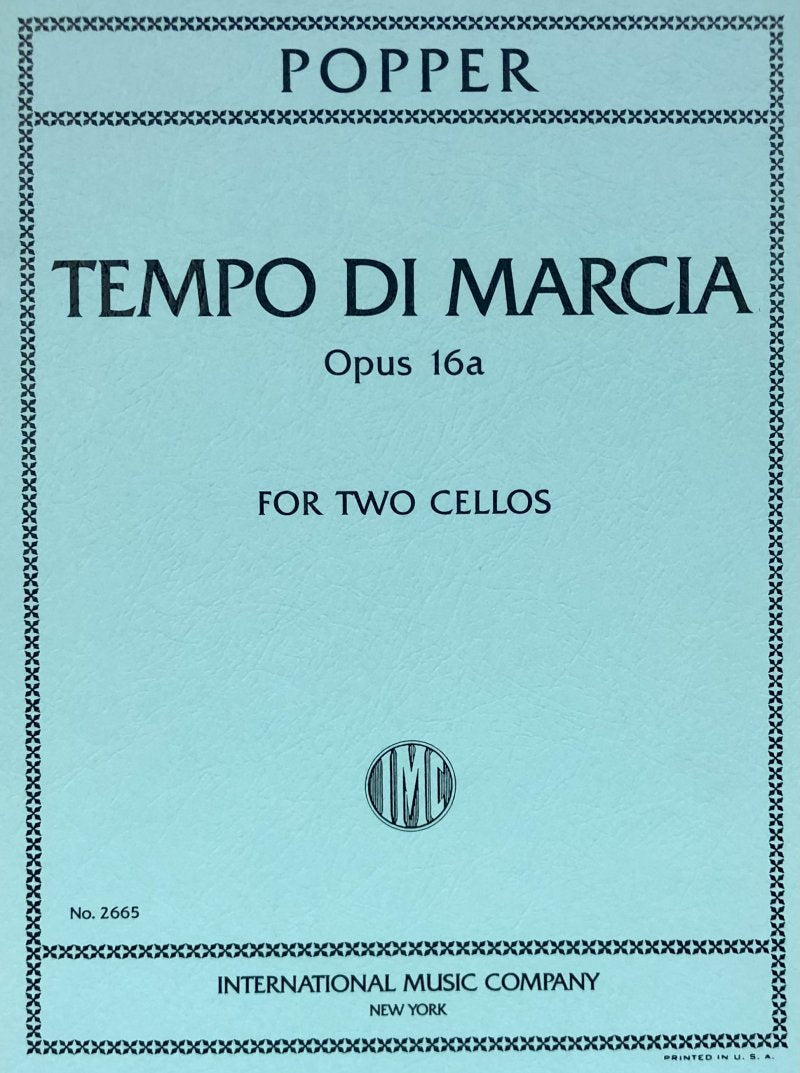 Popper - Tempo Di Marica Op 16a for 2 Cellos