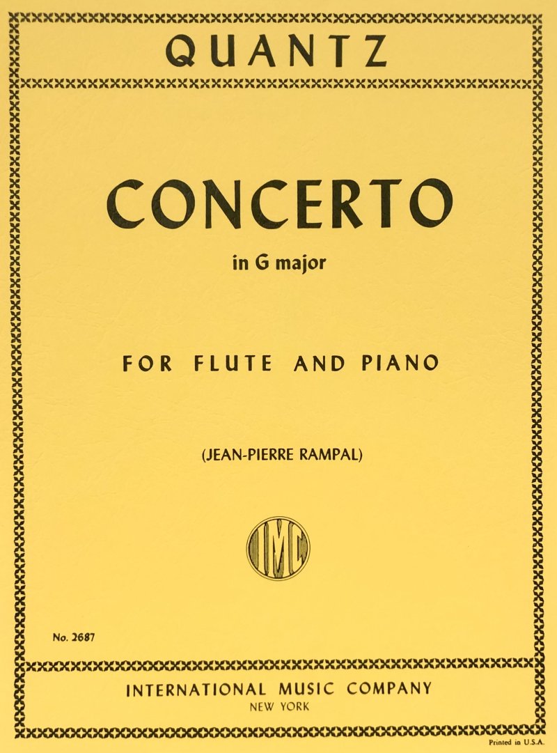 Quantz - Concerto G Qv5/174 Flute/piano