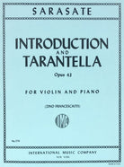Sarasate - Introduction & Tarantella Op 43 Violin/piano