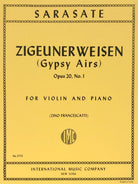 Sarasate - Zigeunerweisen Op 20 No 1 Violin/piano