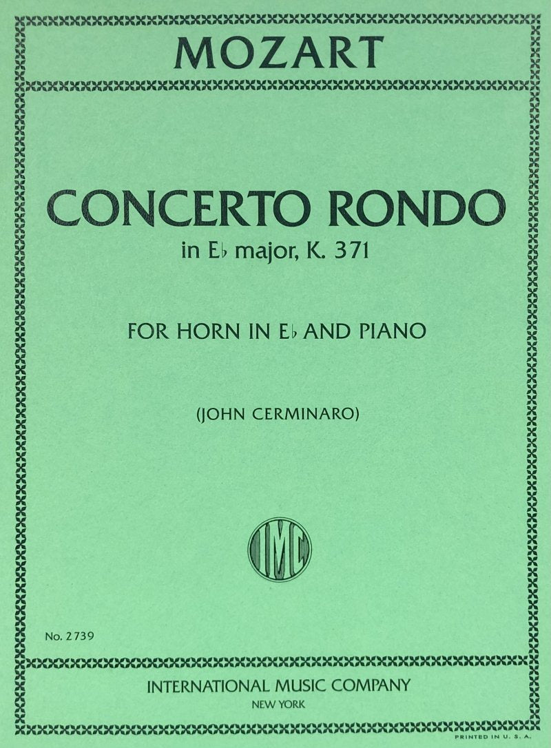 Concert Rondo K 371