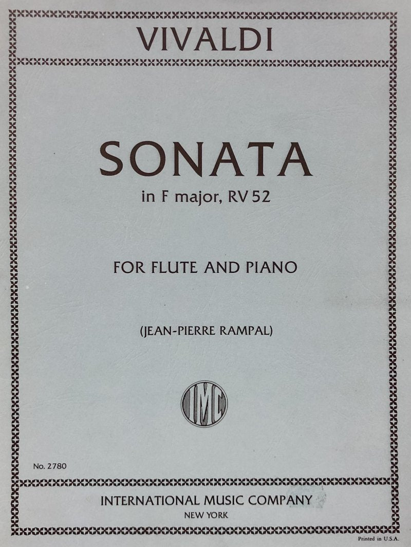 Sonata F F 15 No 4 Fl/pno